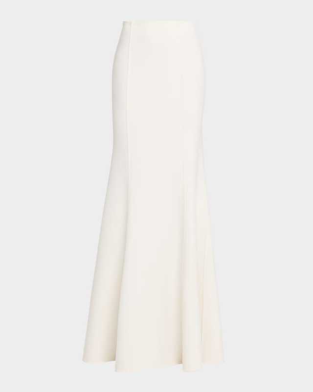 Fishtail Wool Skirt